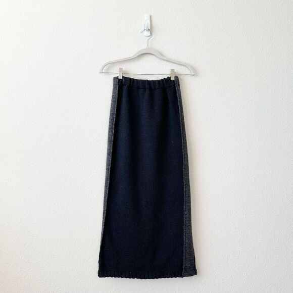 Joseph Tricot Wool Knit Sweater Skirt in Black Size Small - Picture 1 of 7